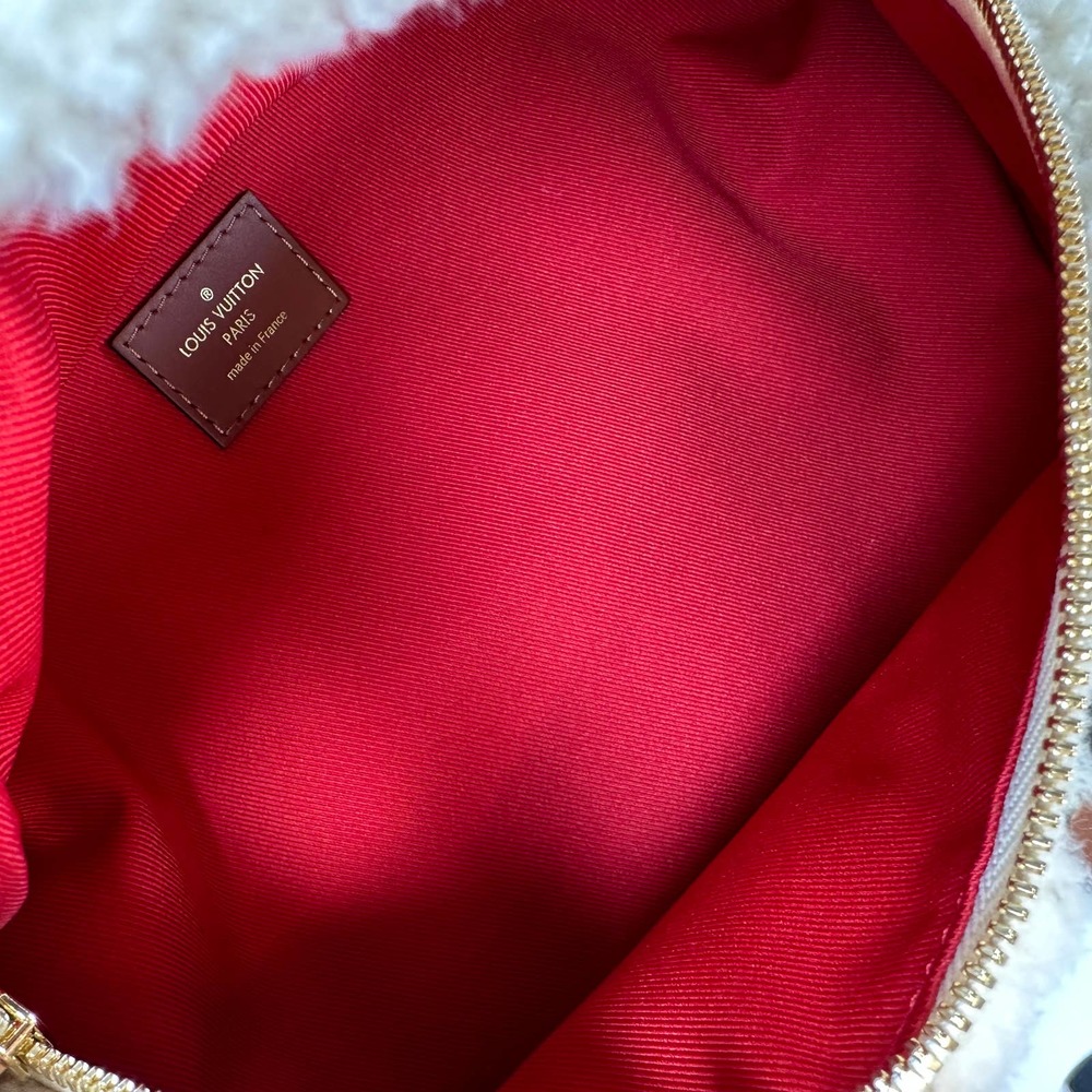 ❌❌ Louis Vuitton Teddy bumbag Monogram waist crossbody LV shearling fur bum bag - Picture 4 of 16